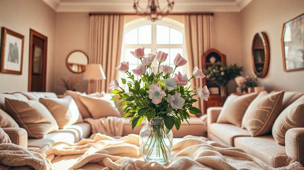 Ambiance chaleureuse : 10 idées pour intégrer des fleurs artificielles