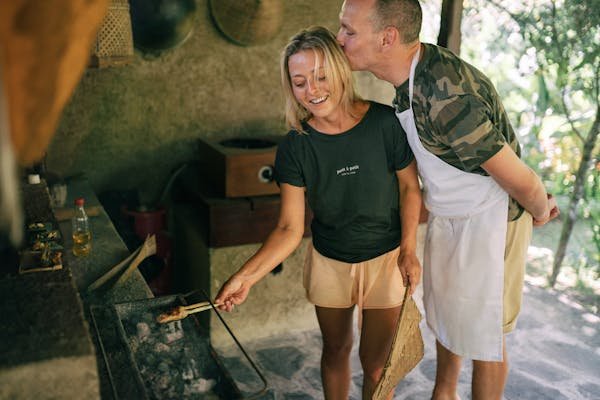 Cuisine extérieure en béton cellulaire : alliez style et durabilité